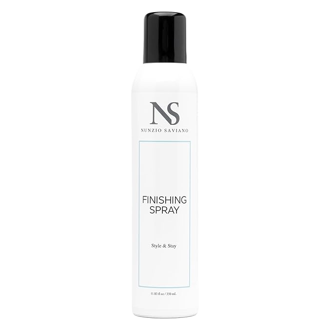 Nunzio Saviano Finishing Spray –Style & Stay – Lightweight, Non-Aerosol Hold Without Residue 11.83 oz / 350 mL