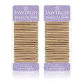 No Metal Hair Ties, Light Blonde, 50 Pieces, Elastic Ponytail Holders, No Pull Braided Hair Tying Bands