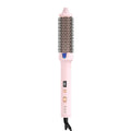 K&K 1.7 Inch Cool-AIR TECH Hair Styling Tool Bounce Brush, Heated Thermal Round Brush with Negative Ion Technology, Multiple Heat Settings for Blowout Look with Hair Care (Pink, 1.7 Inch)