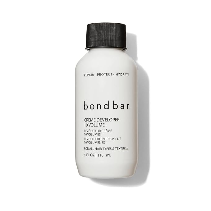 Bondbar 10 Volume Creme Developer, Repairing hair dye for all hair types, CrueltyFree*, ParabenFree, & Vegan, 4 Oz