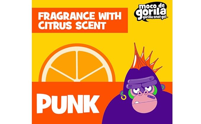 Moco de Gorila Punk, Hair Styling Gel, Reactivate with water, Long-lasting Hold, 3-Pack of 11.99 Oz Each, 3 Squeezable Bottles.