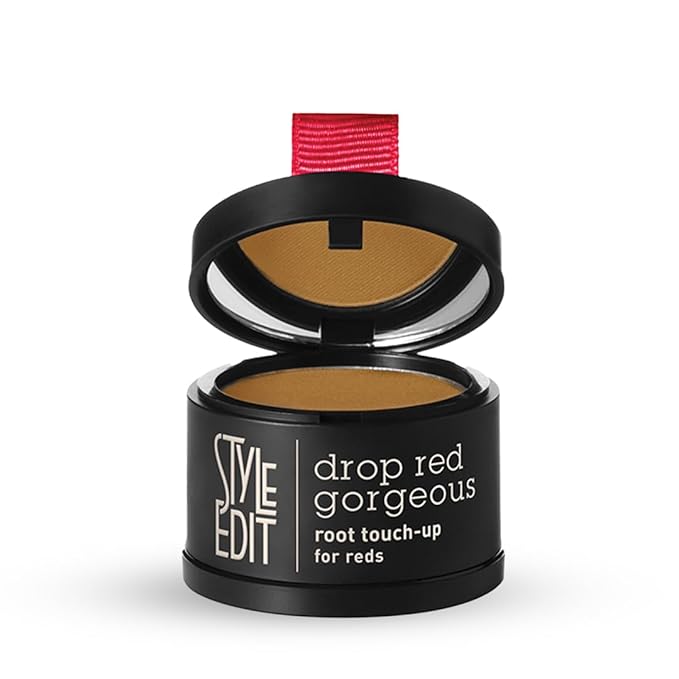 Style Edit Root Touch Up Powder (5 Pack) to Cover Up Dark Roots and Grays Between Salon Visits, Water Resistant, Non-Sticky, Compact And Mess-Free, Light Red Hair Color (Total of 5)