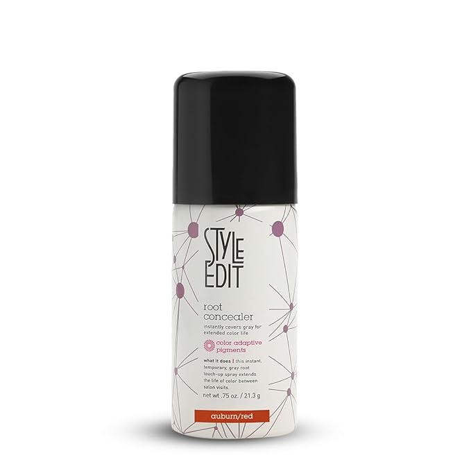 Root Touch Up Spray for Auburn Red Hair by Style Edit | Gray Hair Coverage and Temporary Auburn Red Hair Dye | 0.75 oz. Travel Size
