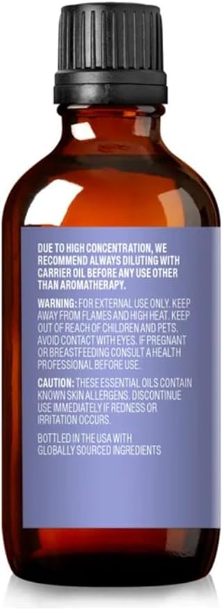 Cliganic Organic Lavender Essential Oil - 100% Pure Natural Undiluted, for Aromatherapy Diffuser | Non-GMO Verified (Packaging May Vary)