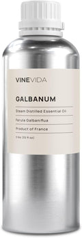 VINEVIDA Galbanum Essential Oil - 32 oz - Undiluted - DIY Candle Scents - Bulk for Soap Making & Skin Safe