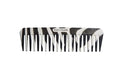 Rock & Ruddle Wide Tooth Comb. Perfect for Detangling Wet Hair and Applying Hair Color. Zebra Fur Design