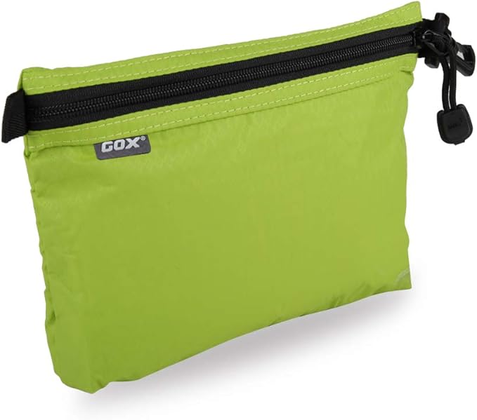 GOX Travel Toiletry Bag Carry On Zipper Pouch Cosmetic Kit Makeup Digital Bag Water Repellent Nylon (Green)