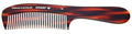 #16 Handmade Wide Tooth Rake Comb Tortoise Havana Acetate Large Handle Thick Coarse Curly Hair Detangling Parting Grooming Teasing Hair Styling Hairdresser Barber Hairdressing Wet Dry Pocket