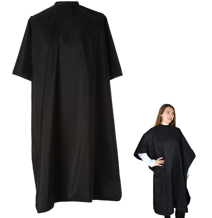 Hair Coloring Cape - Water-Resistant Salon Wear for Hair Dyeing, Cutting, and Styling - Lightweight, Durable Hairdresser for Adults - Professional Hairdressing Apparel for Salon or Home Use