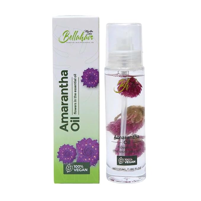 Bellahair |Revive, Strengthen & Shine with Our Luxurious Natural Hair Oil – Powered by Amaranth Oil for Hair Growth, Frizz Ease, Split End Repair, and Deep Hair Care Hydration