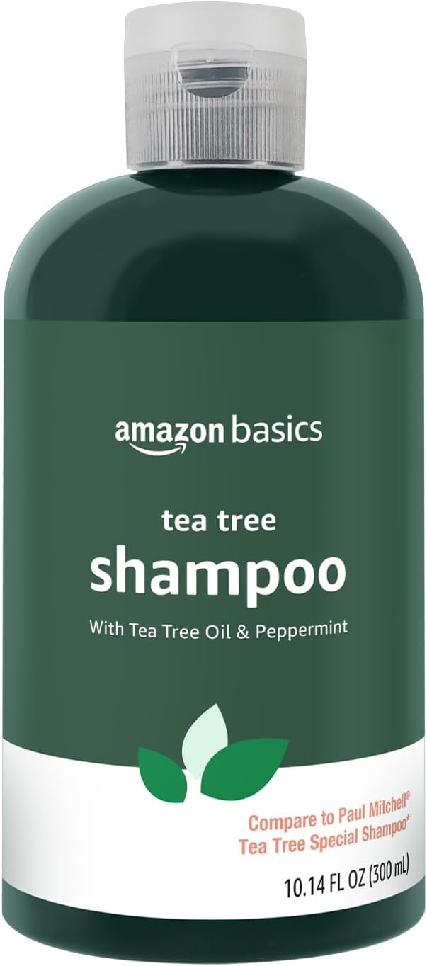 Amazon Basics Tea Tree Shampoo, 10.14 Fl Oz, Pack of 1