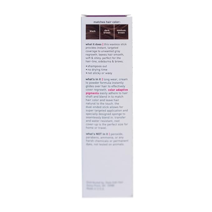 Style Edit Root Touch Up Stick | Temporary Hair Color for Gray Roots and Thinning Hair | Salon-Quality, Transfer-Resistant Hair Concealer | Medium Brown, 0.11 oz