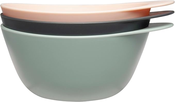 Fromm Color Studio Large Mixing Bowls for Hair Dye, Bleach, Coloring, and Treatments with Spill Proof Rubberized Base, 16 oz, 3 Pack