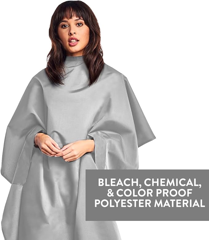 Betty Dain Hands-Free All-Purpose Bleach Proof Cape, 45" W x 58" L, Chemical, Color, Waterproof Polyester, Machine Washable