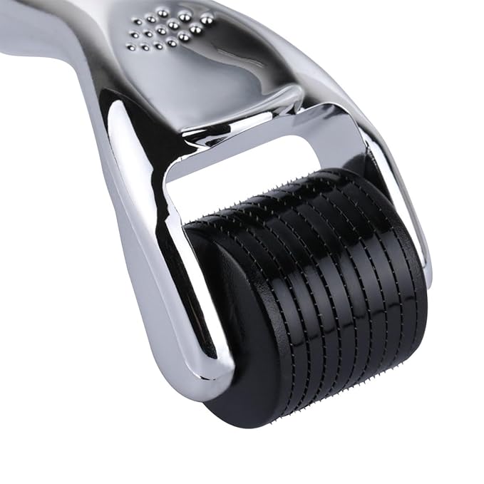 Professional Derma Roller Titanium Micro Needles Roller for Men and Women Microneedling Derma Roller for Home Use - Storage Case & Manual Included