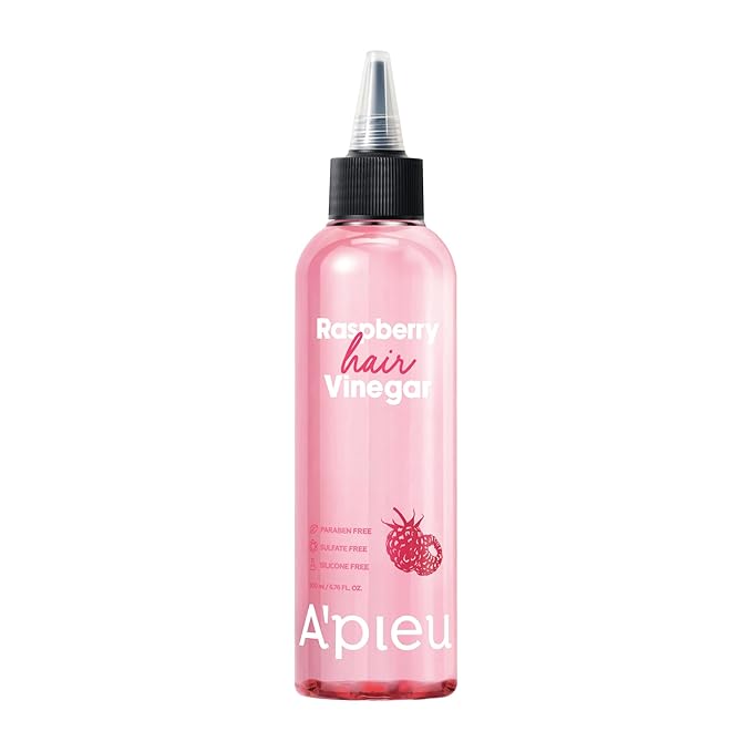 A’PIEU Raspberry Hair Vinegar Rinse - Scalp Clean & Detox for Oily and Itchy Scalp, Buildup & Dandruff Scalp Treatment, pH-Balancing for Fresh and Shiny Hair. Korean Hair Care. 6.76 fl oz