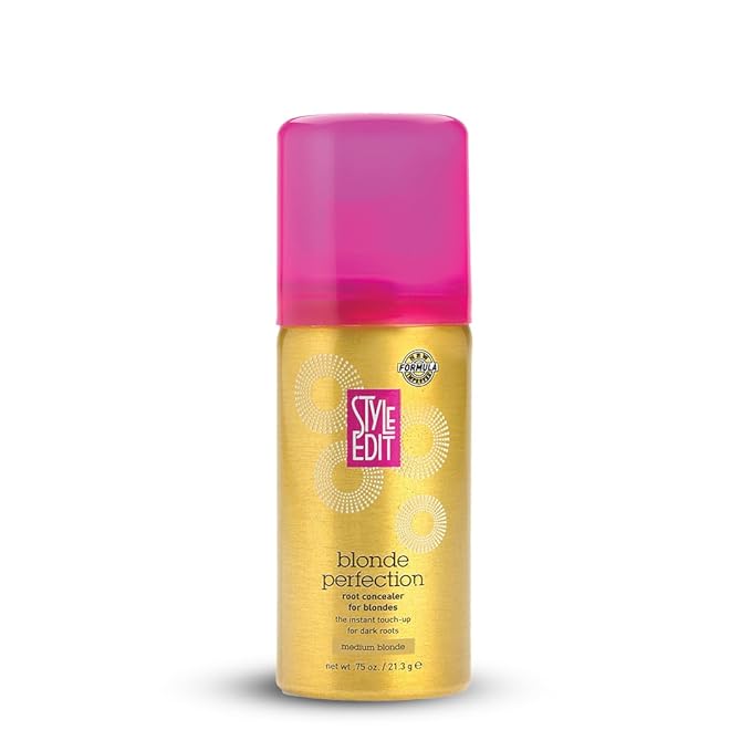 Root Touch Up Spray for Medium Blonde Hair by Style Edit | Temporary Color for Dark Roots, Highlights, and Thinning Areas | 0.75 oz Travel Size