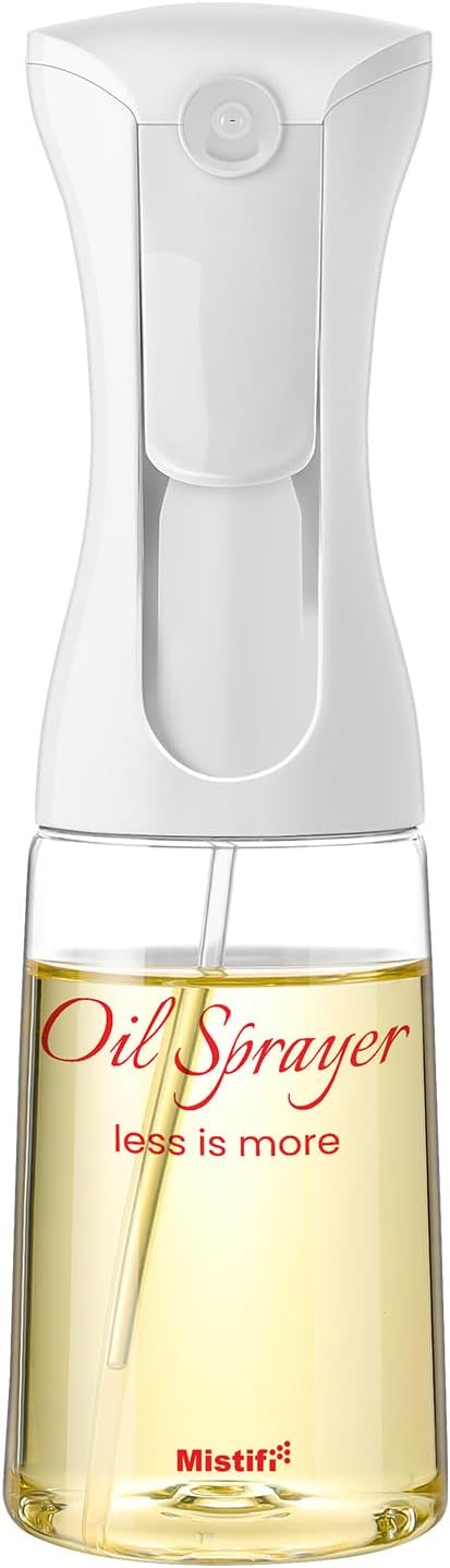 Mistifi Oliver Oil Sprayer for cooking, Spray bottle 6oz, Non-Aerosol Refillable Dispenser Oil Mister (set of 2)