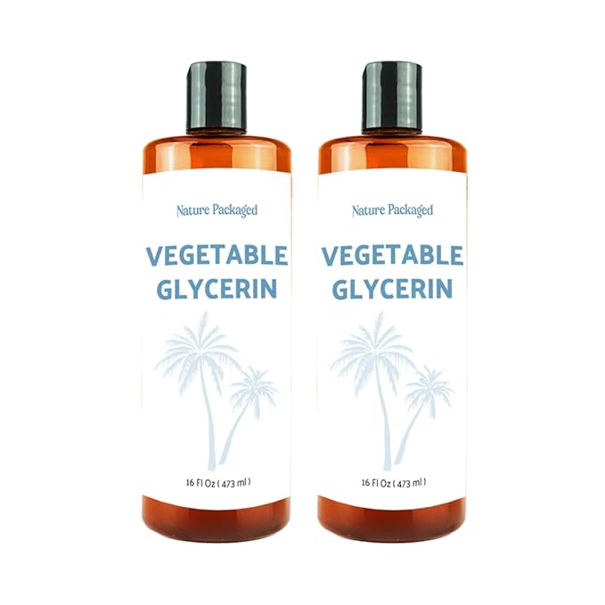 Vegetable Glycerin Oil - 100% Pure Plant Based Glycerol for DIY Skincare, Hair Care, Soap Making & Cosmetics - Vegan Moisturizing Humectant for Lotions & Creams - USP Grade 16oz 2packs