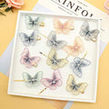 WHITEBRIDGE 12pcs Colorful Butterflies Barrettes Hair Clips for Hair Decoration - Colorful Butterfly Hair Clips For Women Girls.