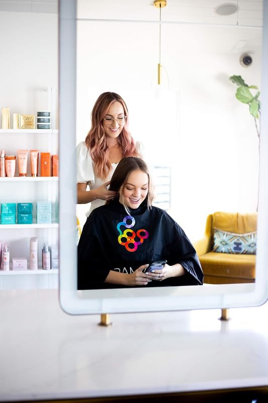 FRAMAR Color Cover Salon Cape – Hair Cape with Snap Closure and Rubberized Chest, For Hair Dye, Hair Color, Cosmetology Supplies and Hair Coloring