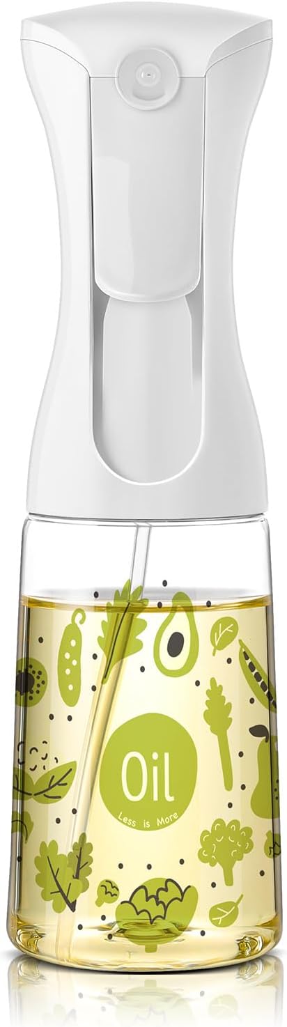 Mistifi Oliver Oil Sprayer for cooking, Spray bottle 6oz, Non-Aerosol Refillable Dispenser Oil Mister (set of 2)