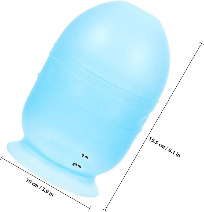 Thickened Hair Dye Mixing Bowl Plastic Hair Color Bowl for Home and Salon Use Blue