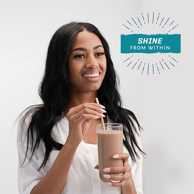 Vegan Collagen Protein Powder for Women Silica Plant Based Collagen Powder Coffee Flavor with Vegan Hair Skin and Nails Vitamins Non-GMO No Added Sugar Soy Dairy & Gluten Free (Coffee, 20 Servings)