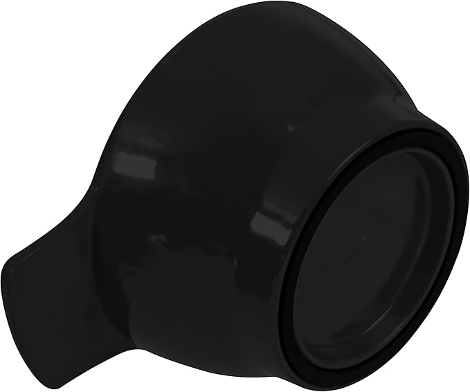 Melamine Hair Dye Mixing Bowls - 2 Black Modern Bowls with Handle - 350ml Capacity - Durable & Lightweight