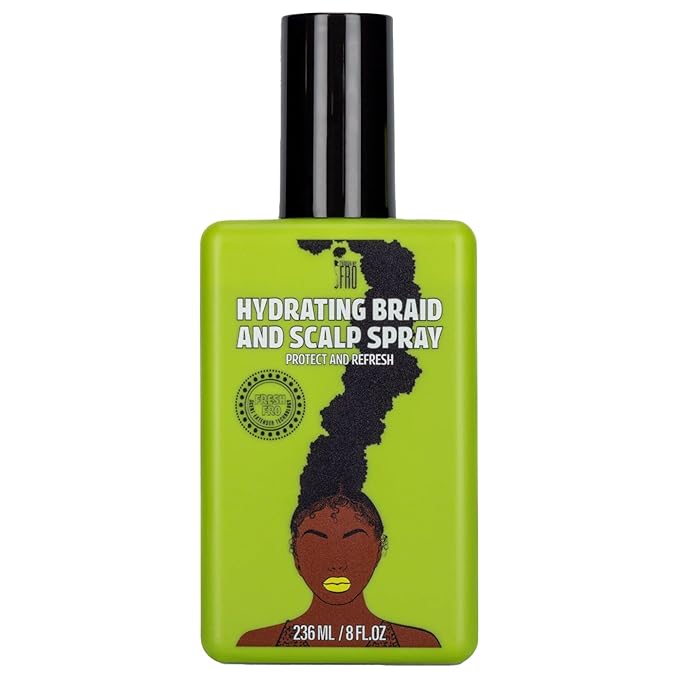 Pardon My Fro Braid & Scalp Hydrating Spray – Moisturizing Scalp Health Treatment for Dry, Itchy Scalp, Hair Hydration, Non-Oily Leave-In Spray for Women, Hyaluronic Acid Infused Hair Care Solution