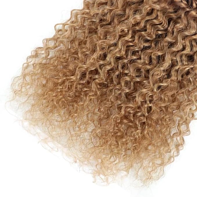 Ombre Bundles Human Hair Blonde Water Wave Bundle Niegmeag Virgin Remy Hair 3 Bundles 14 16 18 Inch T1B/4/27 Wet and Wavy Human Hair Bundle 300g