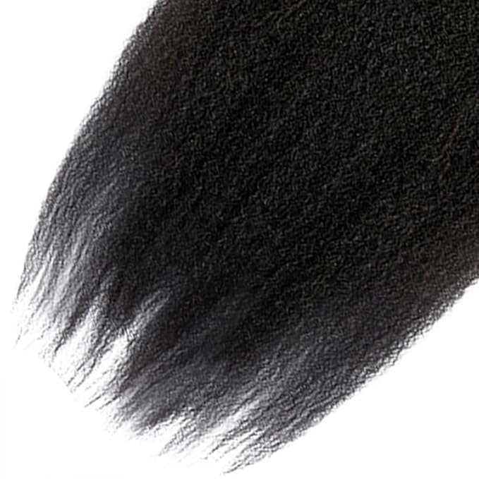 Kinky Straight Bundles Human Hair Color 1B Yaki Straight Bundle Brazilian Virgin Remy Hair 3 Bundles 22 22 22 Inch Niegmeag Double Weft Natural Black Yaki Bundle Hair Weave 300g