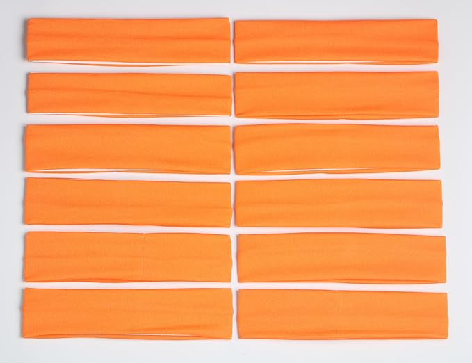 Headbands for Women,12PCS,Soft Stretch Elastic Yoga Sport Headbands