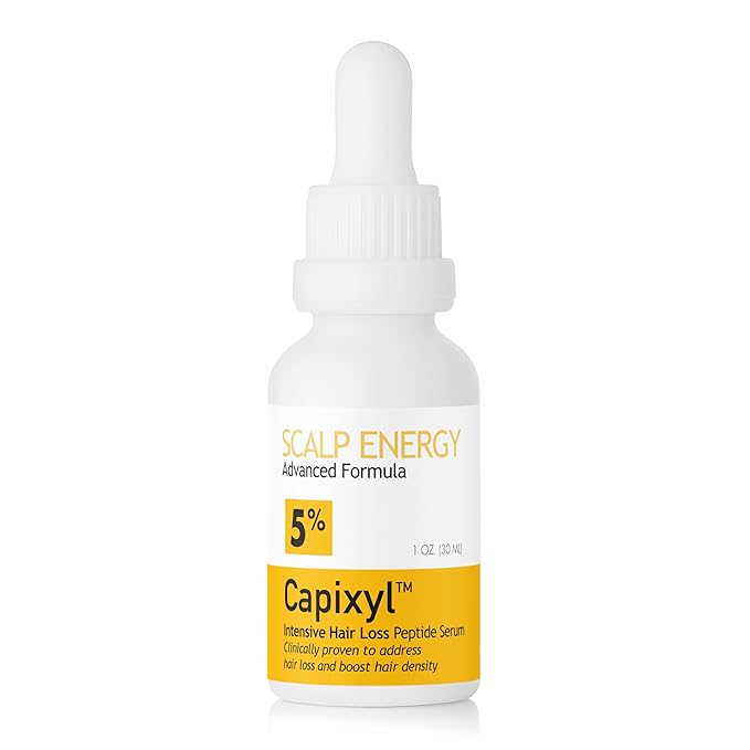 Peptide Vegan 5% Hair Growth Serum With Capixyl - Hair Growth Products for Men & Women Helps Reduce Hair Loss, Strengthen & Thicken Vegan Hair Serum for Thinning Hair