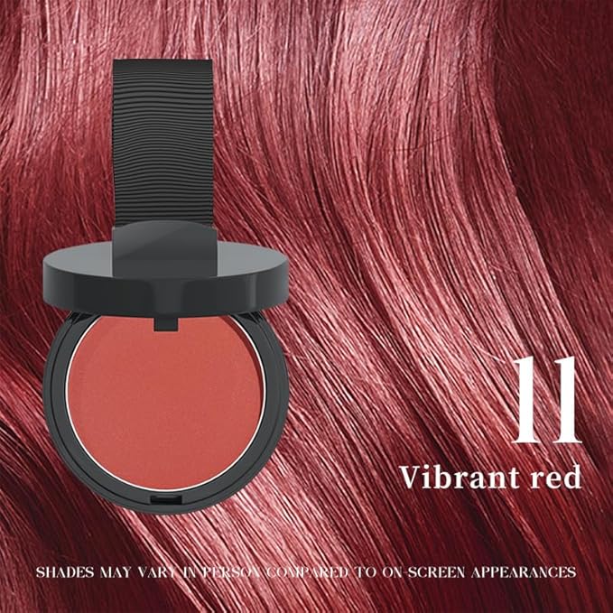 Maycheer Hairline Powder for Women - Hair Rich Shading Powder, 30 Colors Magic Root Cover Up (Vibrant Red 11)