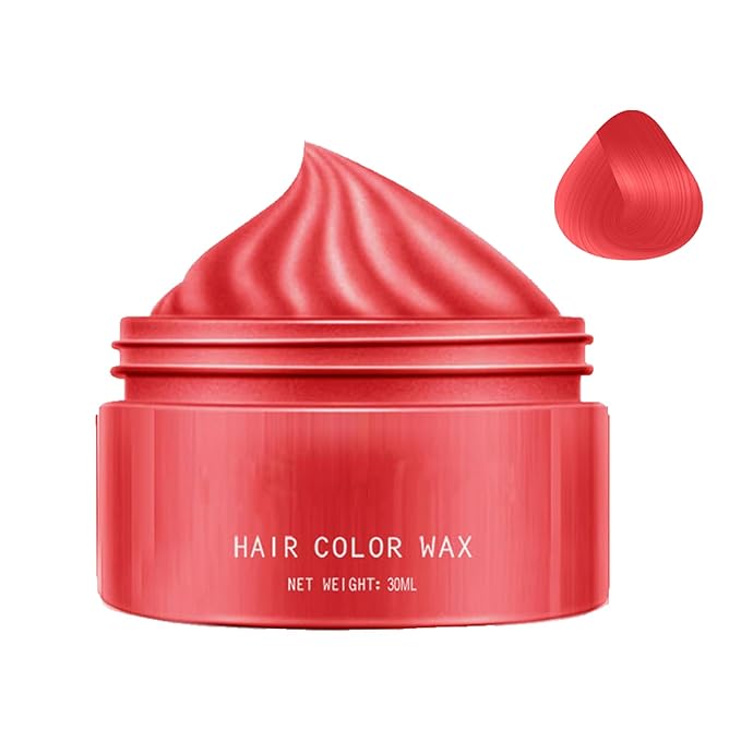 Hair Color Wax - 30ml Temporary Washable Hair Dye, Style and Color Easily for Women Men Teens and Kids, Styling Cream for Parties Cosplay Halloween, Vibrant Fun Colors Easy to Apply Wash