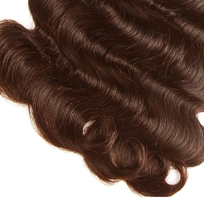 Brown Body Wave Bundles Human Hair Chocolate Brown Bundle Niegmeag Brazilian Virgin Remy Hair 3 Bundles 14 16 18 Inch Color 4 Body Wave Bundle Double Weft Hair Weave