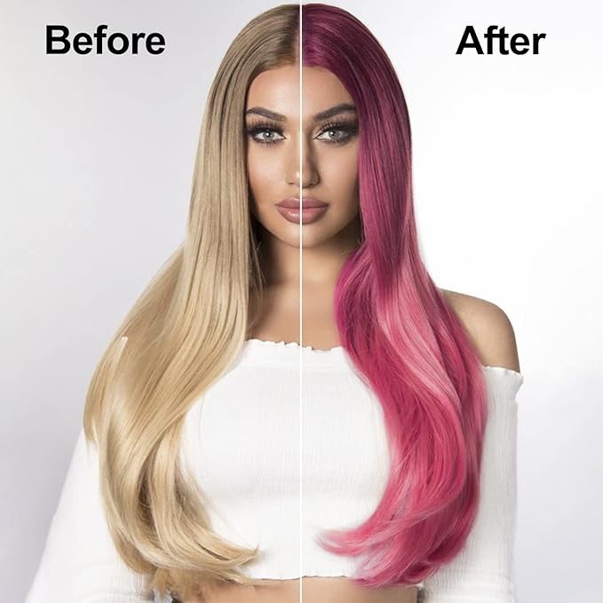 Wine Red Hair Dye 16.9 Fl Oz, Argan Oil Hair Shampoo, 3 in 1 Hair Dye Shampoo, Easy To Use, Semi-Permanent Hair Color Shampoo (Wine Red)