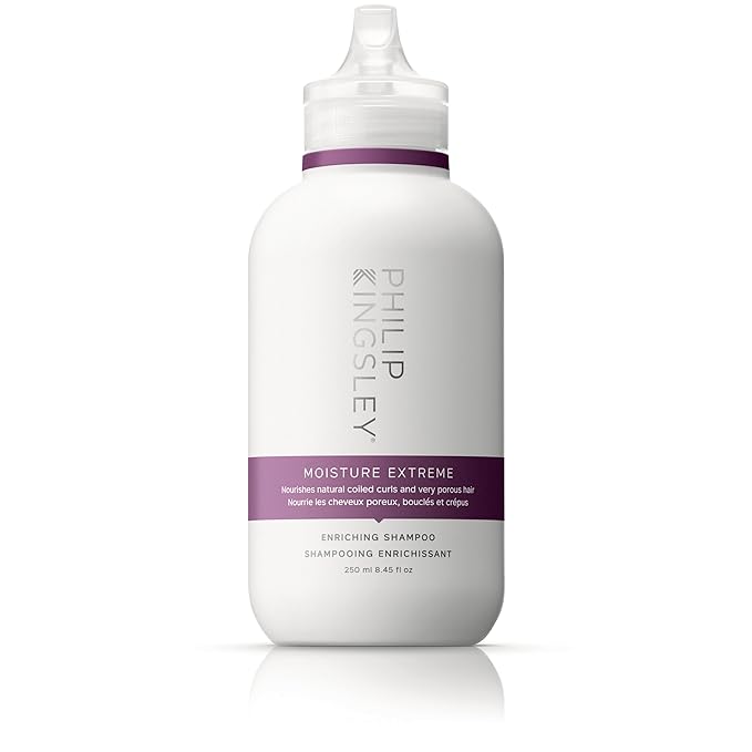 PHILIP KINGSLEY | Moisture Extreme Enriching Shampoo | For Curly, Dry, Damaged Hair | Moisturizes, Hydrates and Adds Shine| Detangles and Controls Frizz, Adds Shine | 8.4oz