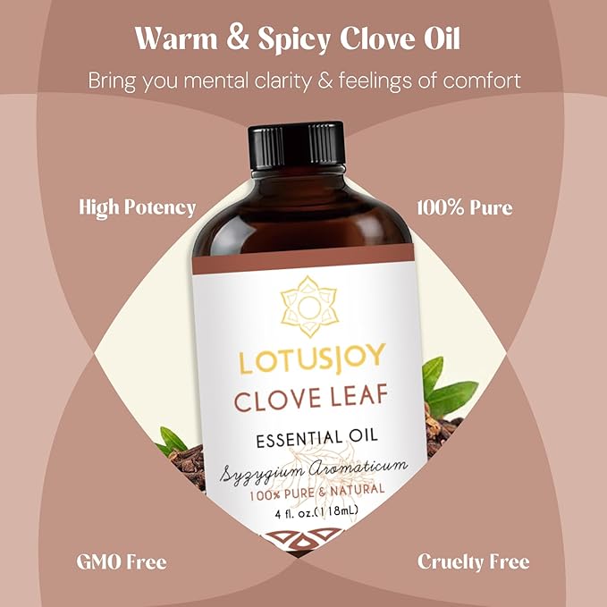 Clove Oil 4 Oz-100% Pure Natural Clove Leaf Essential Oil