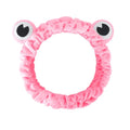 Jowmoy Rose Red Frog Eye Elastic Headband - Versatile for Spa, Skincare, Makeup, Face Wash, Fun Gift for Women (1 Pack)