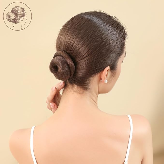 20PCS Spiral Hair Pins, Spin Pins Spiral Bobby Pins for Girls, Women and Kids, Non-Scratch Round Clip & Bun Twist, Stylish Bun Bobby Pins, Premium Spin Pins for Hair, Brown
