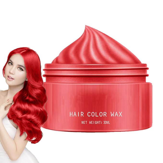 Hair Color Wax - 30ml Temporary Washable Hair Dye, Style and Color Easily for Women Men Teens and Kids, Styling Cream for Parties Cosplay Halloween, Vibrant Fun Colors Easy to Apply Wash