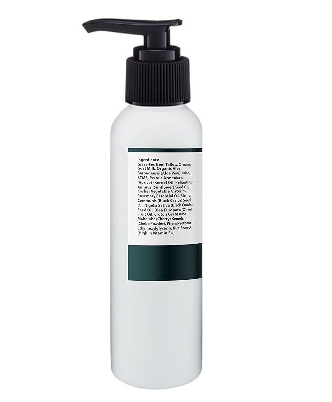 Beef tallow & Goat milk Leave-In Conditioner| Handmade hair Detangler- Anti-Frizz dreadlock moisturizer-Split End Moisturizing Hair Care for Dry, Damaged Hair Moisturizing Curl Primer (8 Fl Oz)