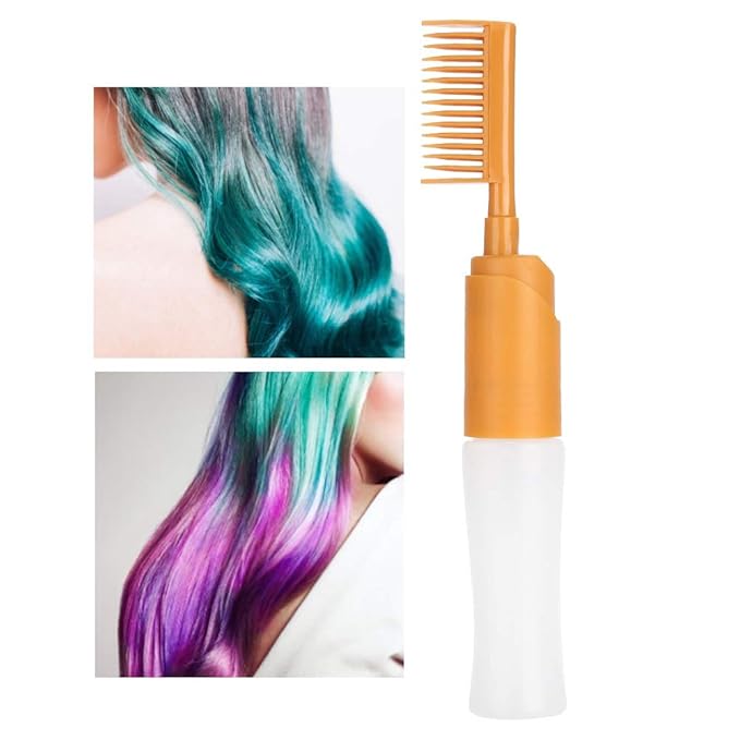 Jadeshay Root Comb Applicator Bottle for Hair Dye, 110ml PP Material, With Comb, Graduated Bottle, Easy to Use, Wide Application, Liquid, 1 Count, all hair colors, Suitable for Home and Salon Use