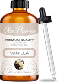 Ola Prima Oils Vanilla Essential Oil 4 oz - Vanilla Essential Oil for Diffuser, Candles, Soap Making, Aromatherapy, and Skin