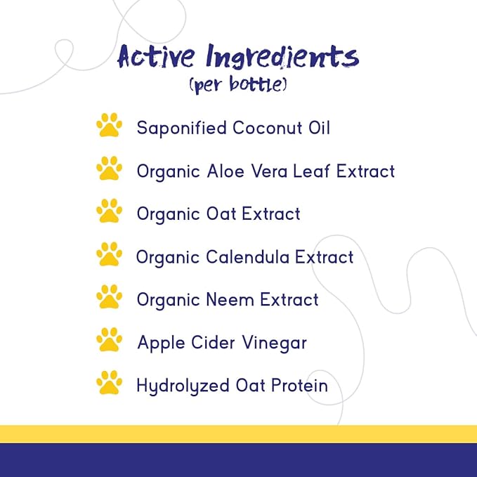 PupGrade Complete Care 4-in-1 Shampoo & Conditioner for Dogs - Cleans, Moisturizes, Detangles & Deodorizes - Oatmeal Milk & Honey Scent - 16 fl oz