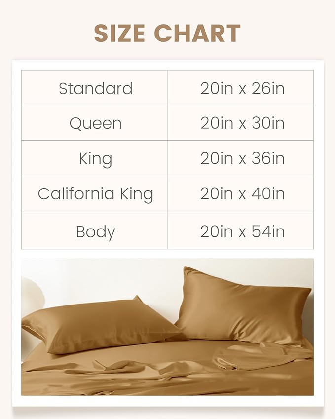 THXSILK Silk Pillowcase for Hair and Skin, 100% Mulberry Silk Bed Pillowcase with Zipper, Hypoallergenic Soft Breathable Pillow Case with Hidden Zipper, King Pillow Case 20"x36" (Metallic Gold)