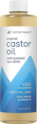 Home Health Original Castor Oil, Promotes Healthy Hair And Skin, Natural Skin Moisturizer - Pure, Cold Pressed, Non-GMO, Hexane-Free, Solvent-Free, Paraben-Free, Vegan - 16 fl oz