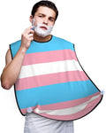 Beard Trimming Hair Catcher, LGBT Pride Flag Transgender Shave Bib, Non-Stick Bib Apron Waterproof, Shaving Tool for Men for Husband Father’s Day